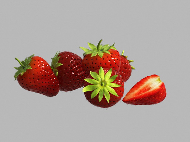 Fresh Strawberry 3D model