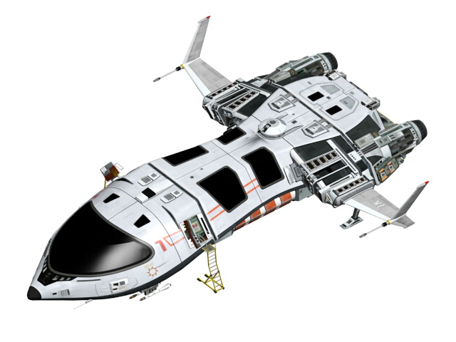 Futuristic Spaceship Concept 3D model