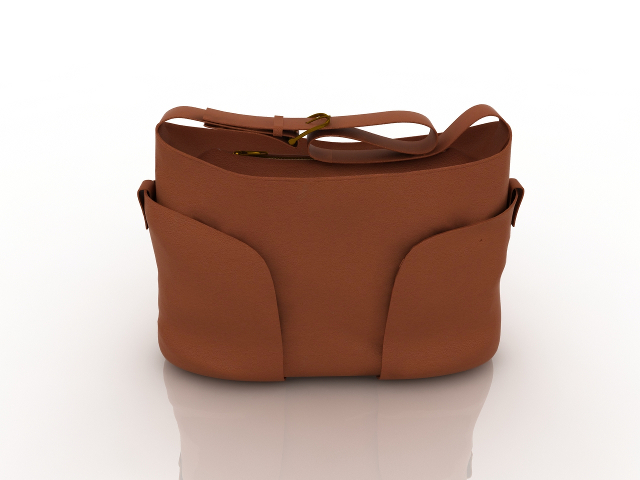 Handbag brown 3D model