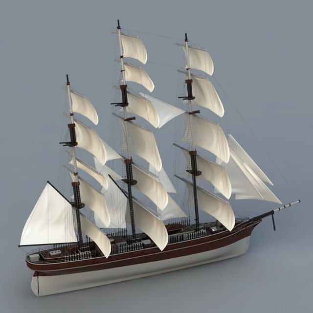 Historic Sailing Ship 3D model