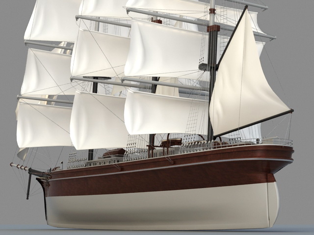 Historic Sailing Ship 3D model