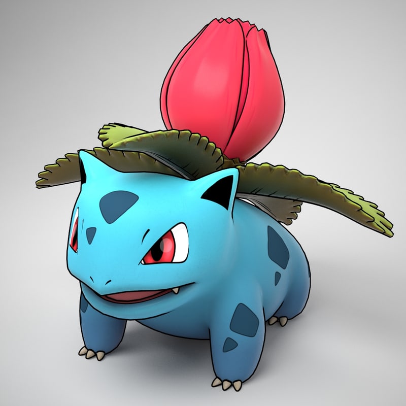 Ivysaur Pokemon 3D model