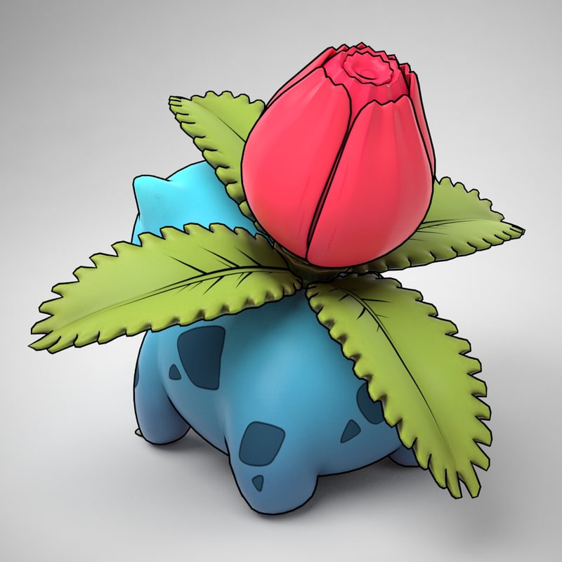 Ivysaur Pokemon 3D model