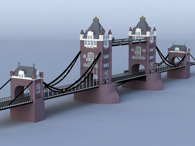 London Tower Bridge 3D model