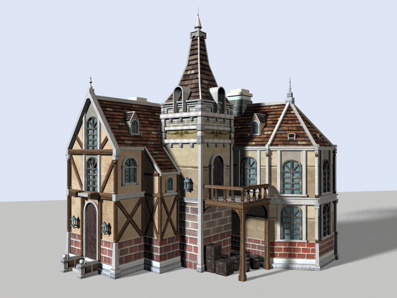 Medieval Town House 3D model