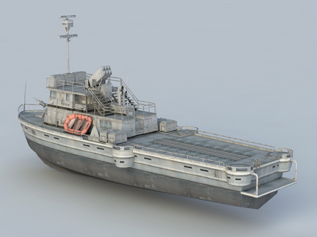 Military Patrol Boat 3D model