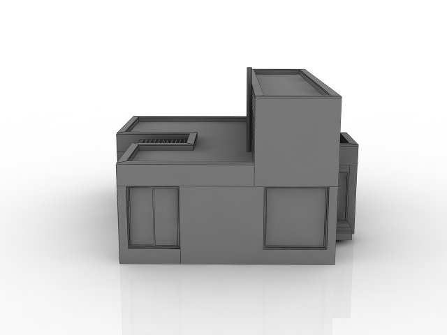 Modern cottage 3D model