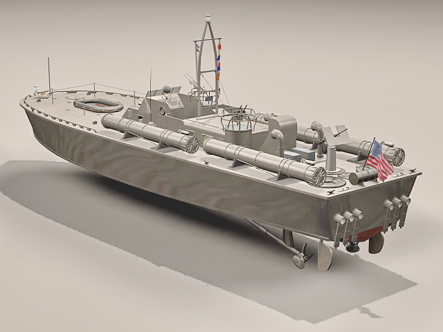 Motor Torpedo Boat PT-109 3D model