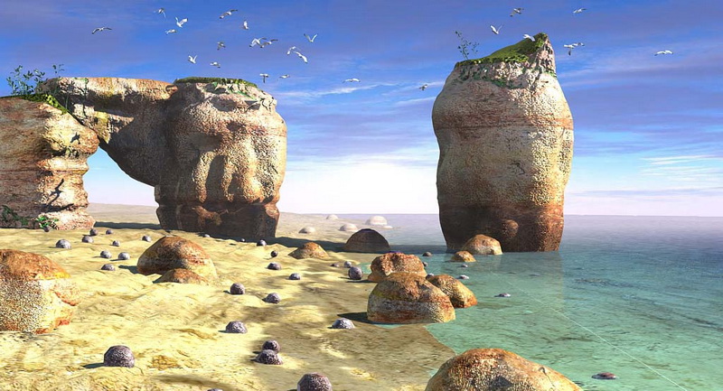 Ocean Beach Headlands 3D model