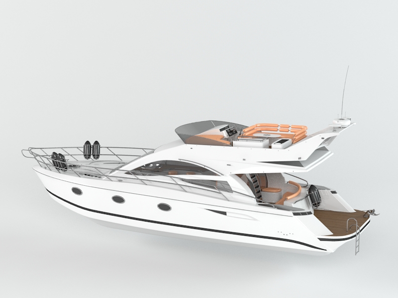 Small Yacht 3D model