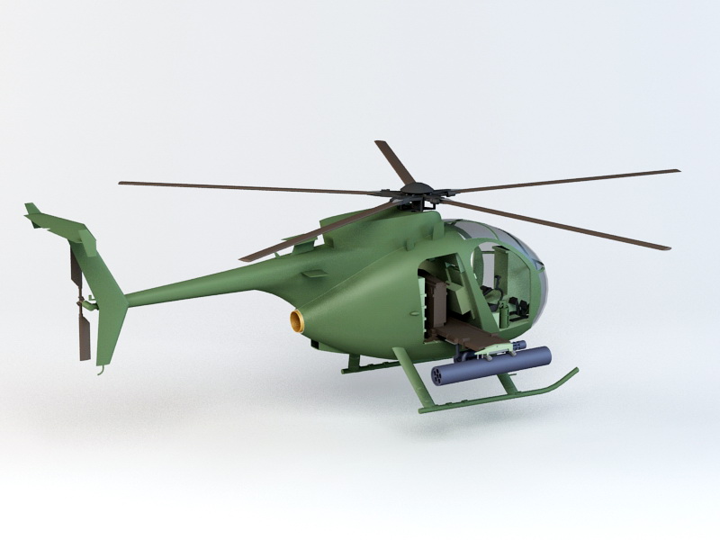 Boeing AH-6/MH-6 Little Bird 3D model