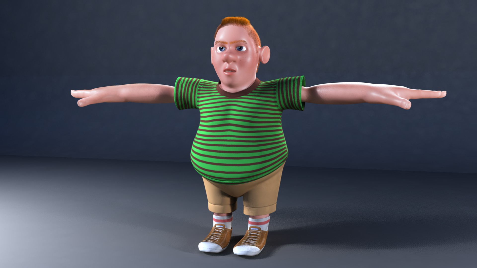 Cartoon Bully 3D model