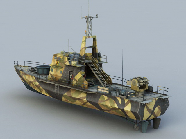 Crocodile Gunboat 3D model