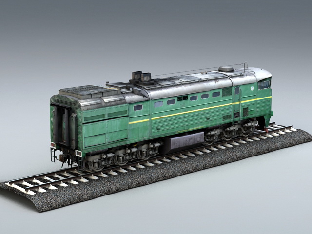 Diesel Locomotive Engine 3D model