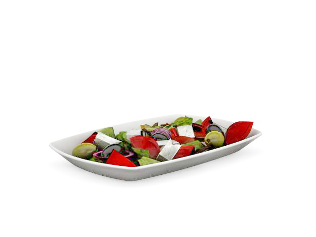Fresh vegetable salad 3D model