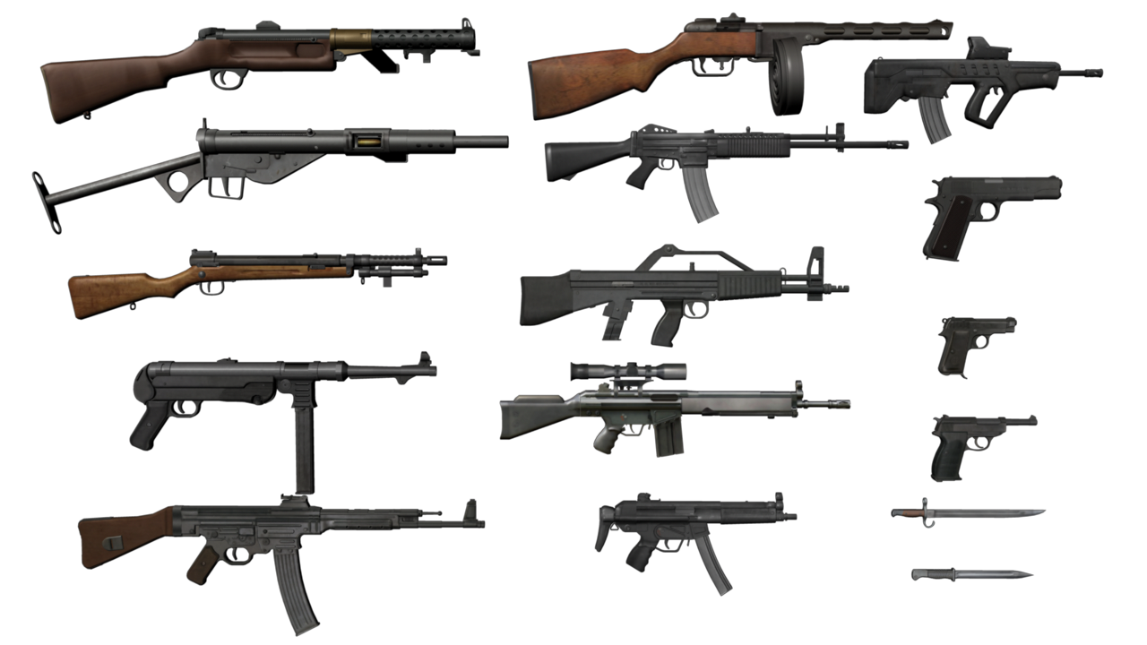 Guns Pack 3D model