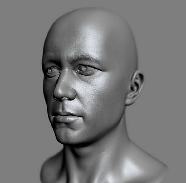 Man Head 3D model