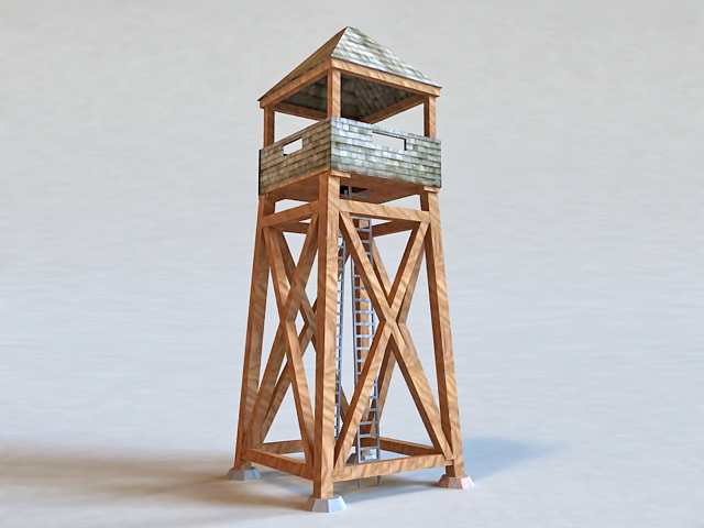 Military Guard Tower 3D model
