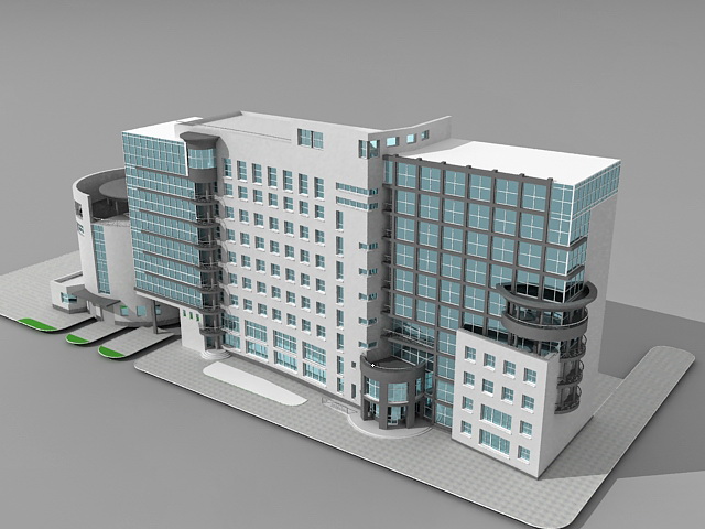 Efectivamente junto a posterior Office building design - Free 3D models