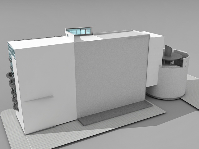 Office building design 3D model