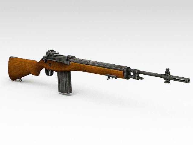Old Military Rifle 3D model