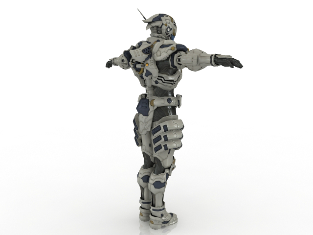 Space suit 3D model