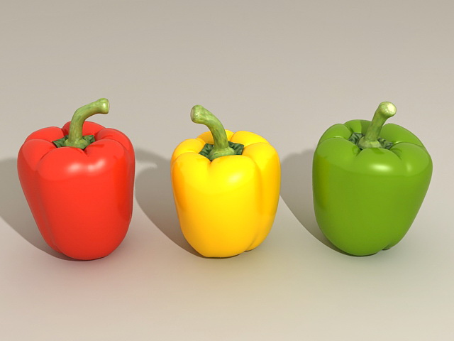 Sweet Peppers 3D model