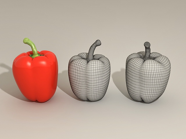 Sweet Peppers 3D model