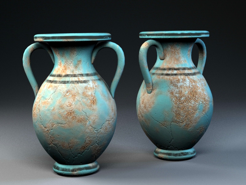 Antique Vases 3d model