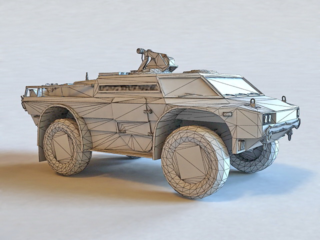 Armored Security Vehicle 3D model