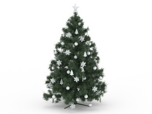 Artificial Christmas Tree 3d Model Download For Free