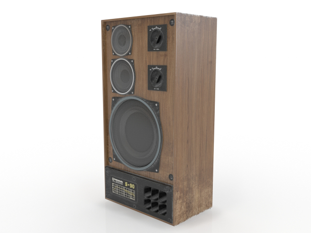 Audio speaker 3D model