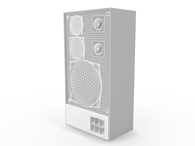 Audio speaker 3D model