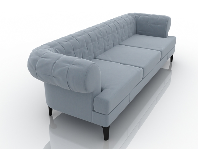 Blue sofa 3D model