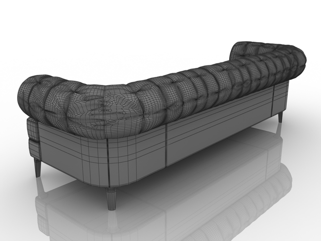 Blue sofa 3D model