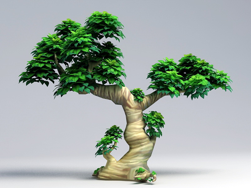 Cartoon Tree 3D model