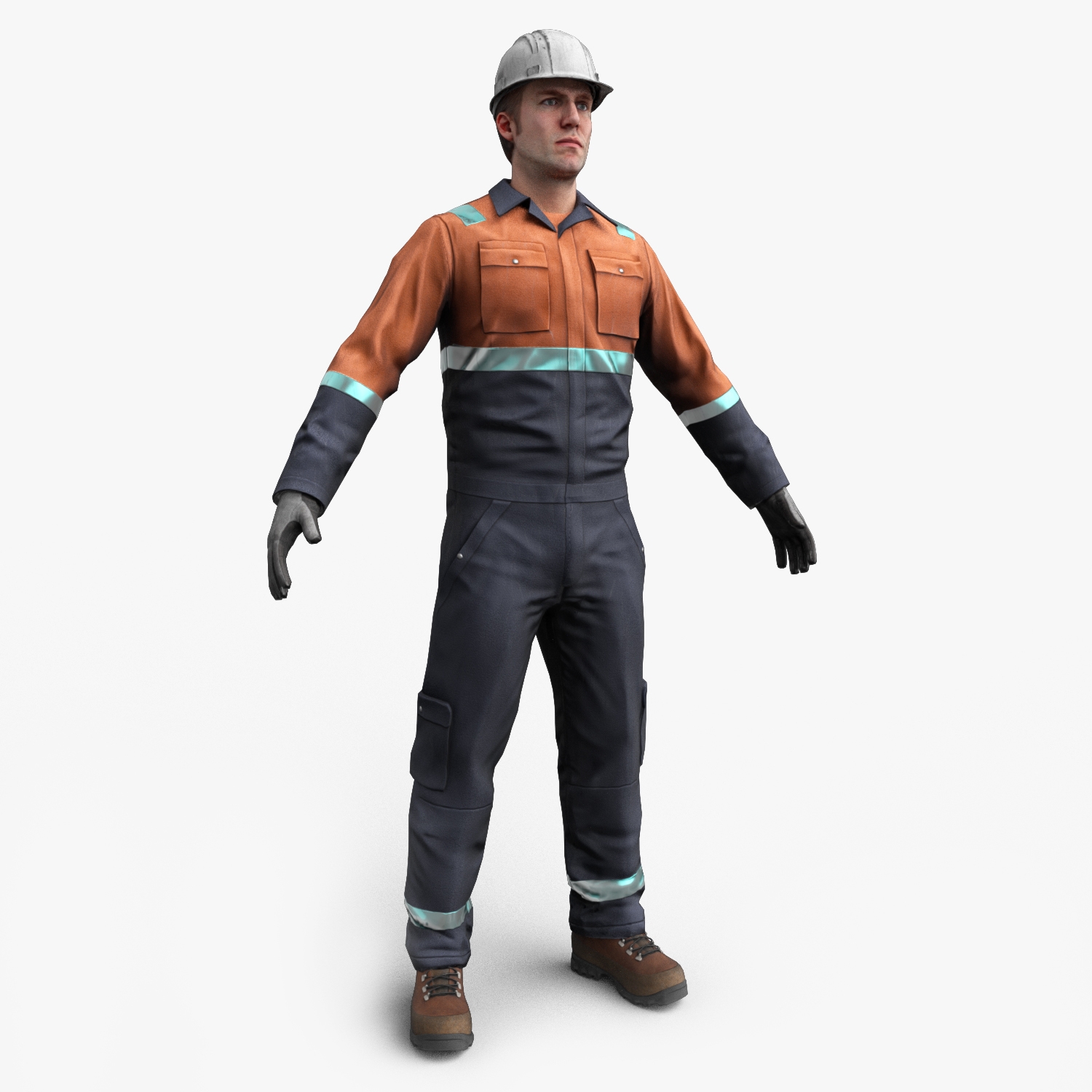 Construction Worker 3d Model Download For Free