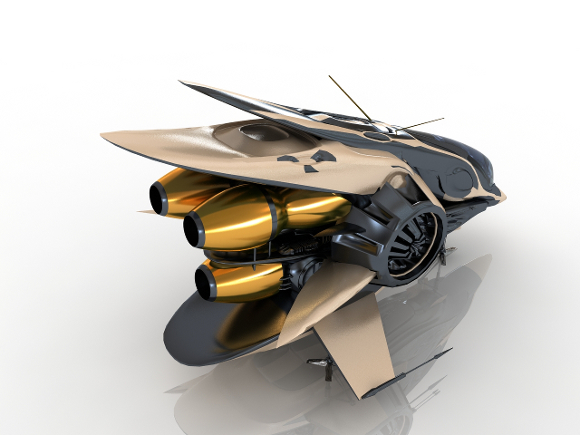 Fantastic Spaceship 3D model