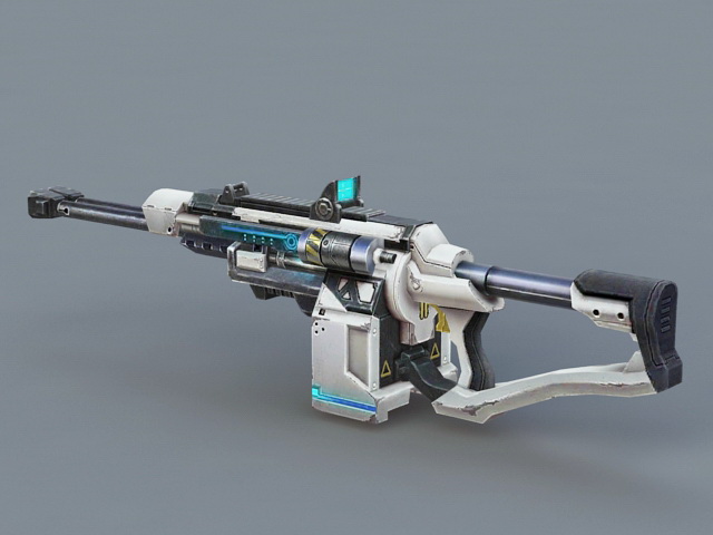 Futuristic Submachine Gun 3D model