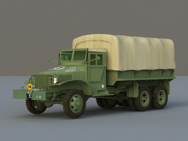 GMC Army Truck 3D model