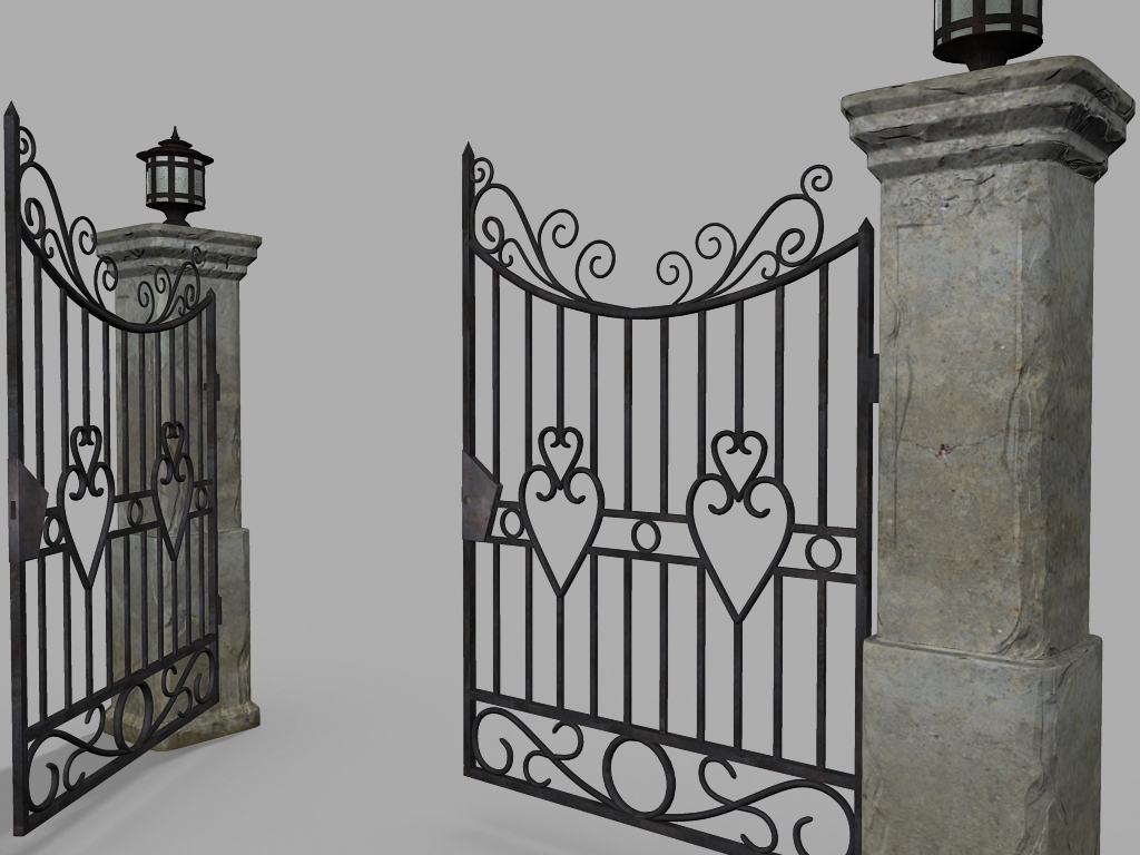Gate Old 3D model