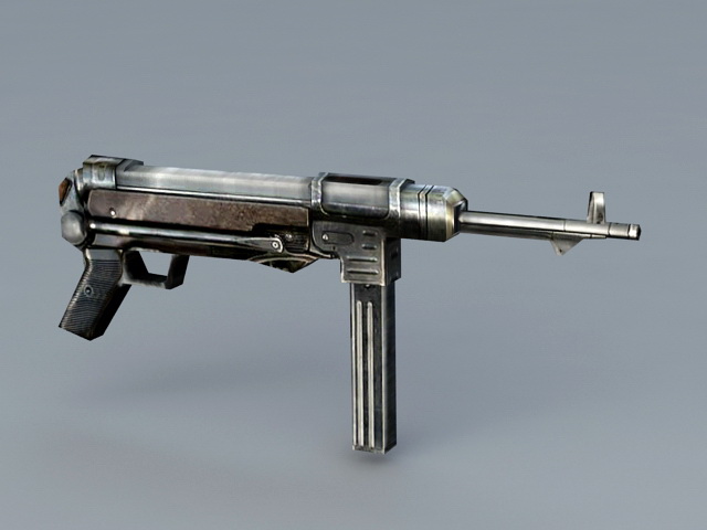 German submachine gun MP40 3D model