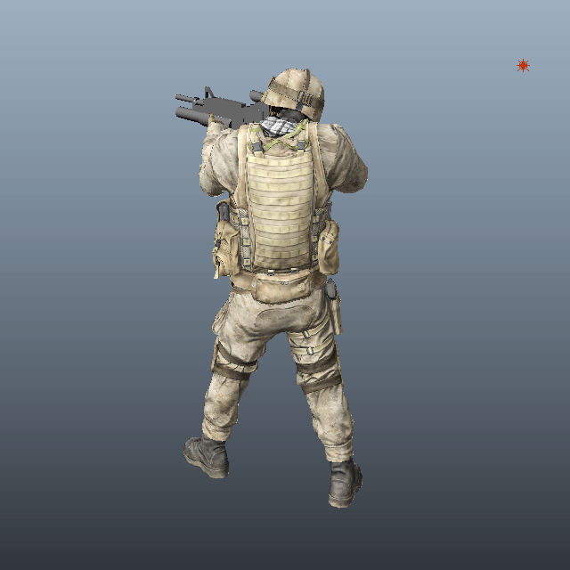 Marine Special Forces Soldier 3D model