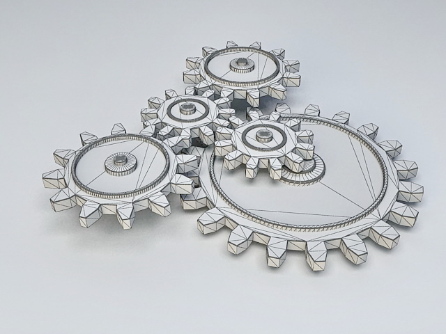Mechanical Gears 3D model