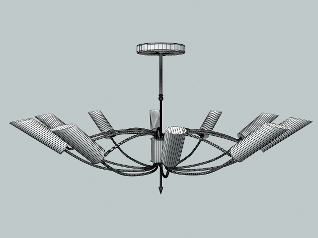 Modern chandelier 3D model
