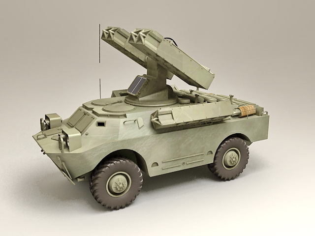SA-9 Gaskin mobile anti-aircraft missile system 3D model