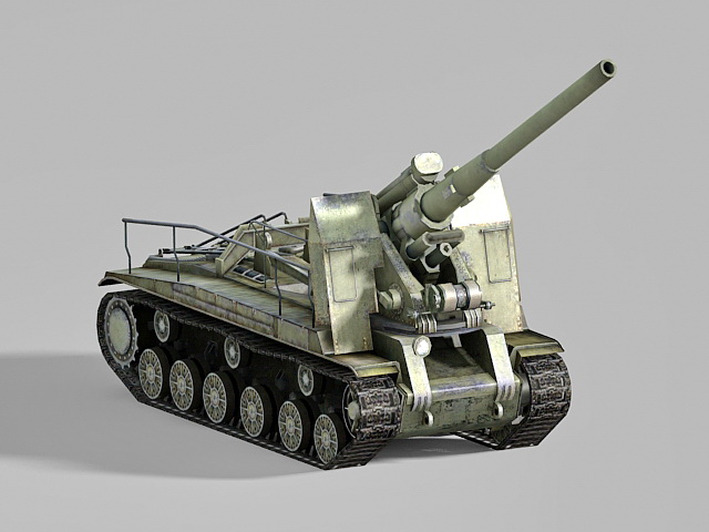 Self-propelled artillery  3d model