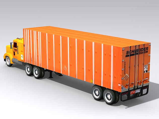 Semi-Trailer Truck  3D model