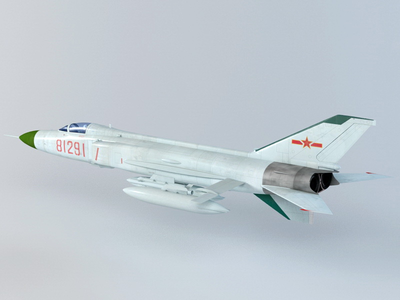 Shenyang J-8 3D model