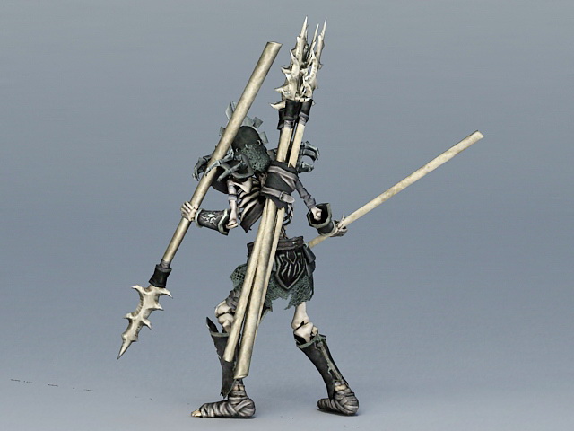 Skeleton Spearman 3D model